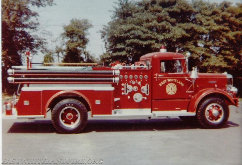 1962 Autocar. In service, Fall 1962. The body on this engine was taken from the 1947 American LaFrance. The chrome American LaFrance bell was also added.